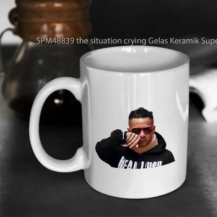 SPM48839 the situation crying Gelas Keramik Supermug