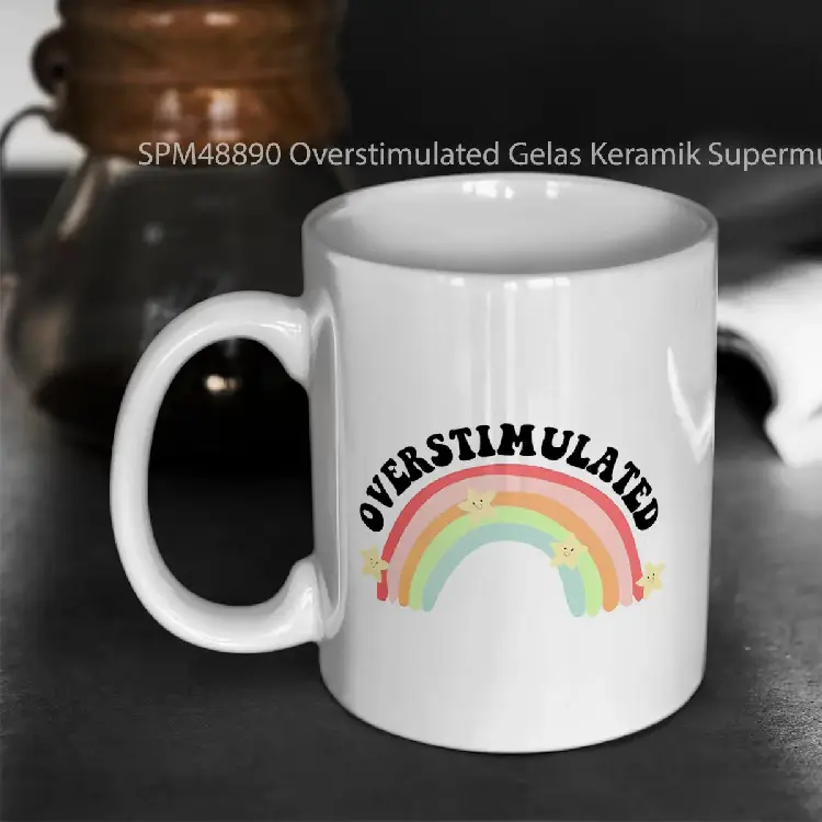 SPM48890 Overstimulated Gelas Keramik Supermug