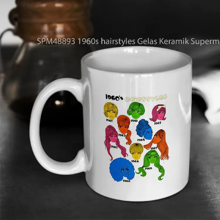 SPM48893 1960s hairstyles Gelas Keramik Supermug