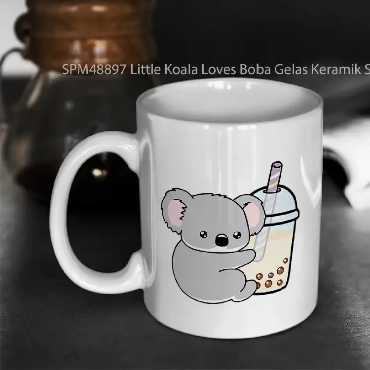 SPM48897 Little Koala Loves Boba Gelas Keramik Supermug