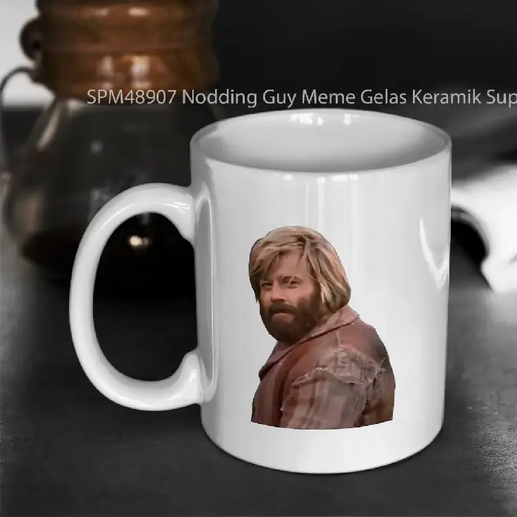 SPM48907 Nodding Guy Meme Gelas Keramik Supermug