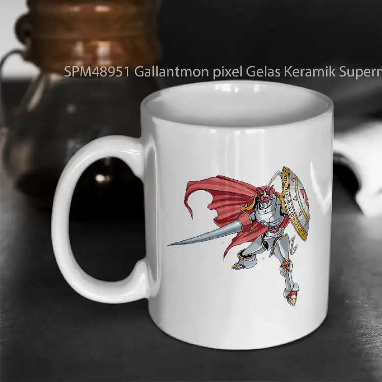 SPM48951 Gallantmon pixel Gelas Keramik Supermug
