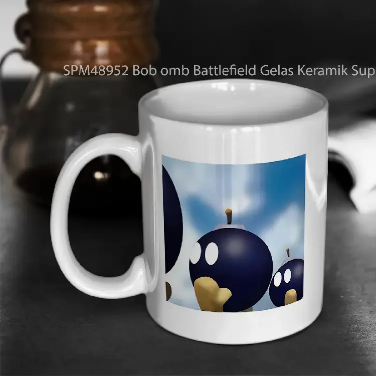 SPM48952 Bob omb Battlefield Gelas Keramik Supermug