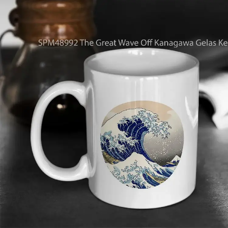 SPM48992 The Great Wave Off Kanagawa Gelas Keramik Supermug