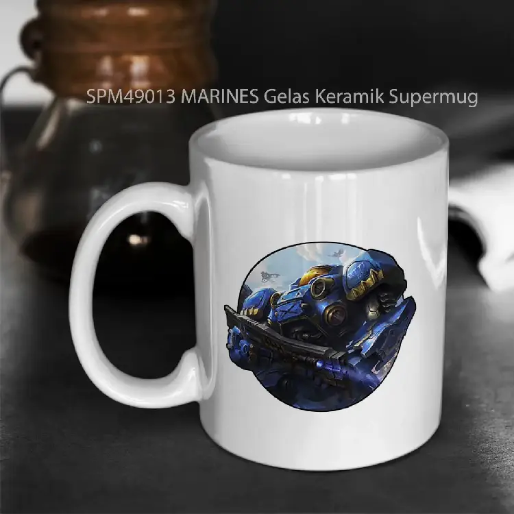 SPM49013 MARINES Gelas Keramik Supermug