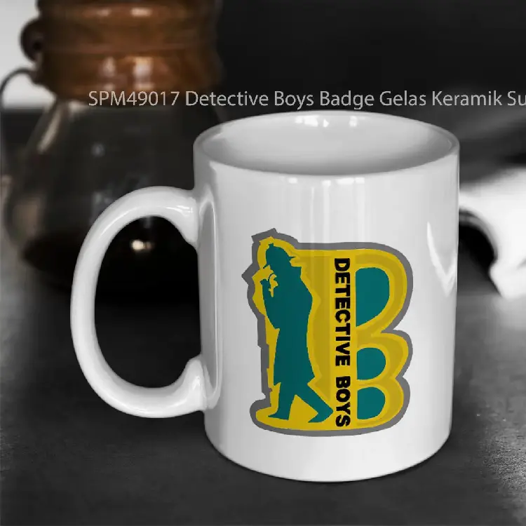 SPM49017 Detective Boys Badge Gelas Keramik Supermug
