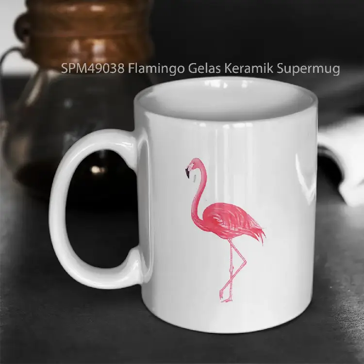 SPM49038 Flamingo Gelas Keramik Supermug