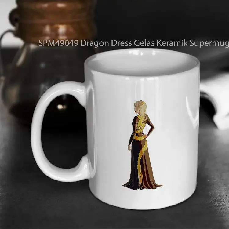 SPM49049 Dragon Dress Gelas Keramik Supermug