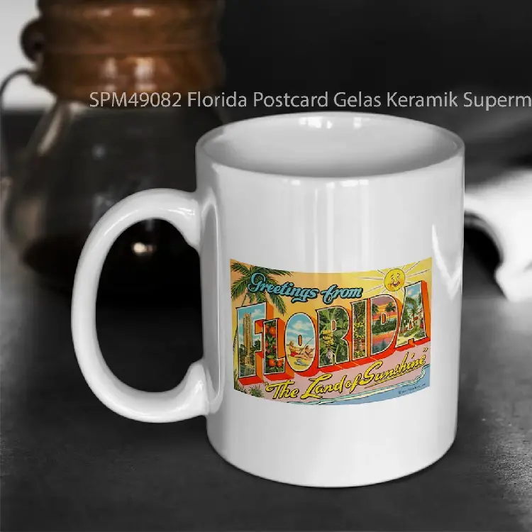 SPM49082 Florida Postcard Gelas Keramik Supermug