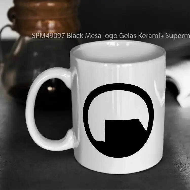 SPM49097 Black Mesa logo Gelas Keramik Supermug