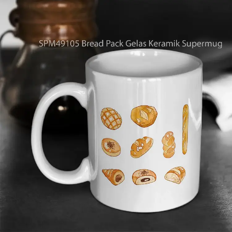 SPM49105 Bread Pack Gelas Keramik Supermug