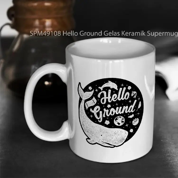 SPM49108 Hello Ground Gelas Keramik Supermug