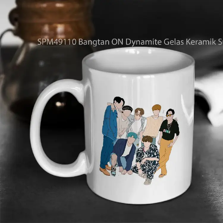 SPM49110 Bangtan ON Dynamite Gelas Keramik Supermug