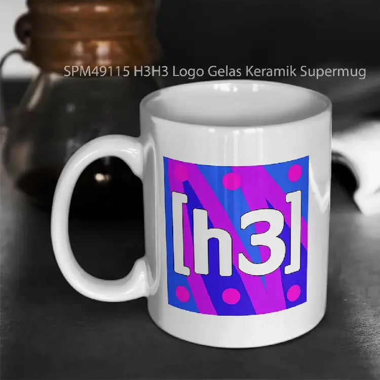SPM49115 H3H3 Logo Gelas Keramik Supermug