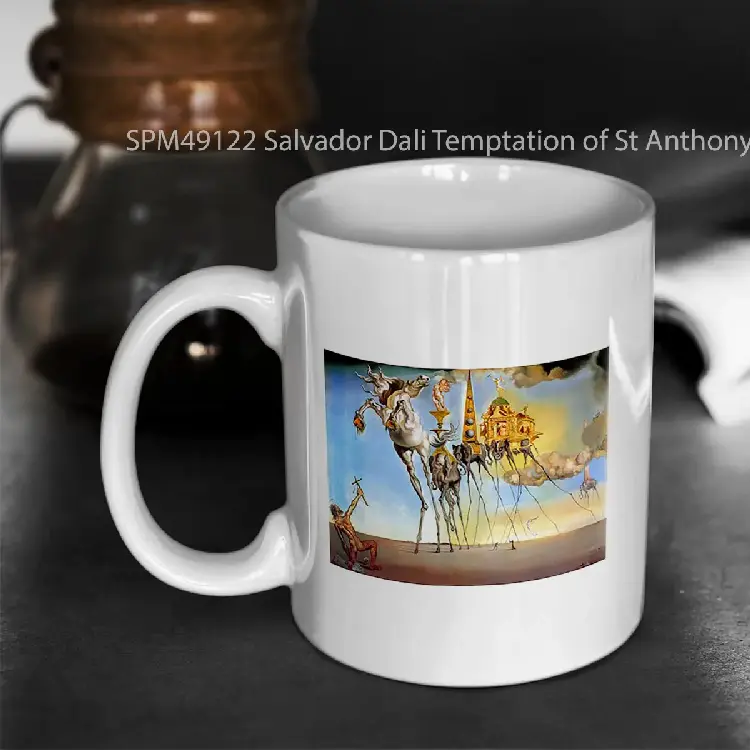 SPM49122 Salvador Dali Temptation of St Anthony Surrealism Famous Painters Gelas Keramik Supermug