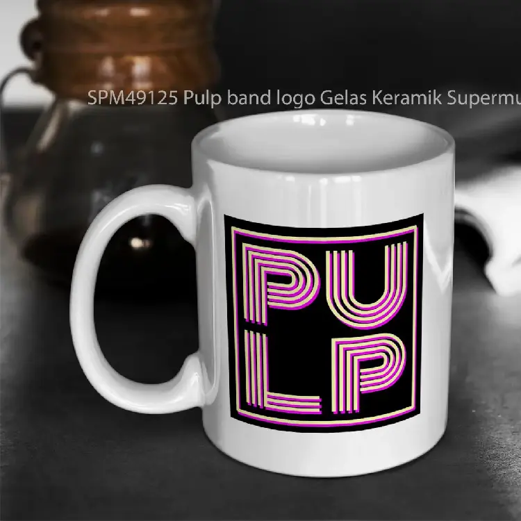 SPM49125 Pulp band logo Gelas Keramik Supermug