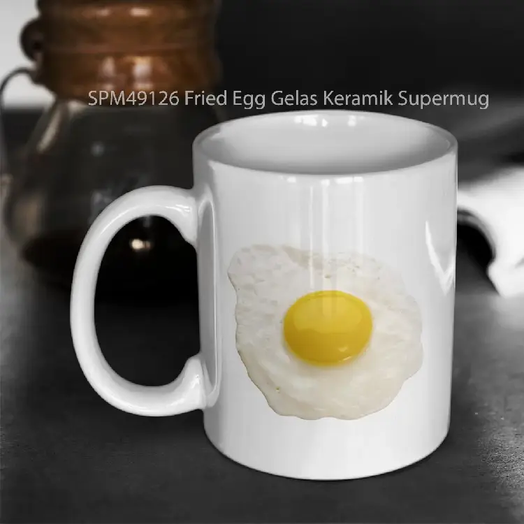 SPM49126 Fried Egg Gelas Keramik Supermug