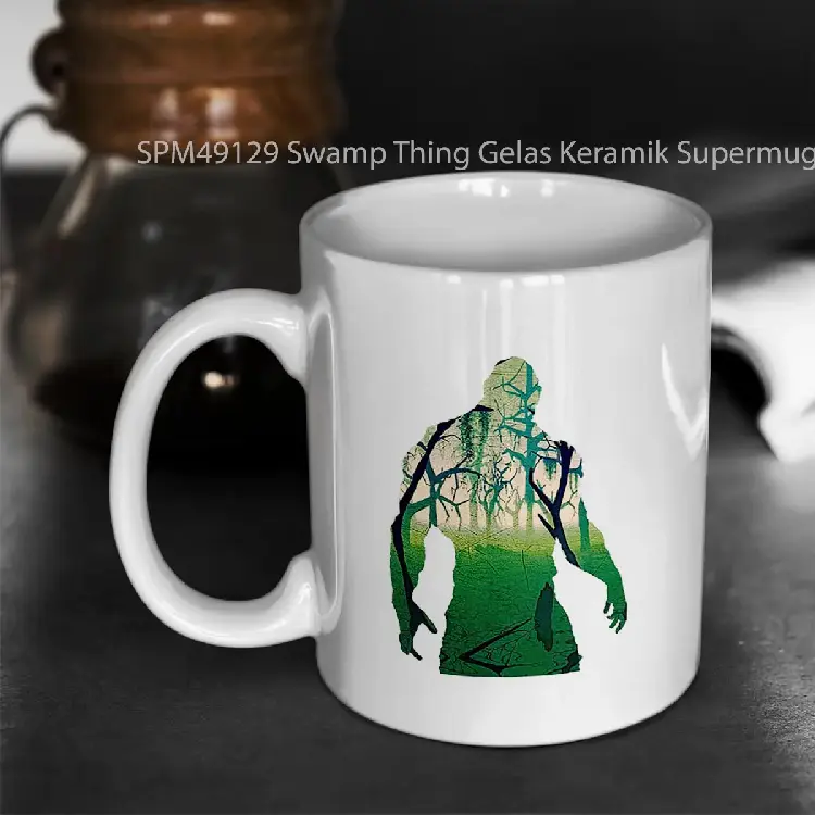 SPM49129 Swamp Thing Gelas Keramik Supermug