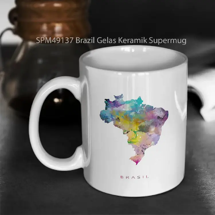 SPM49137 Brazil Gelas Keramik Supermug
