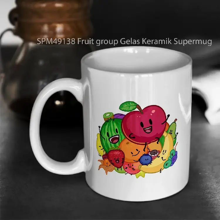 SPM49138 Fruit group Gelas Keramik Supermug
