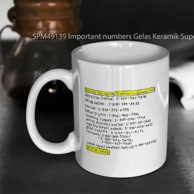 SPM49139 Important numbers Gelas Keramik Supermug