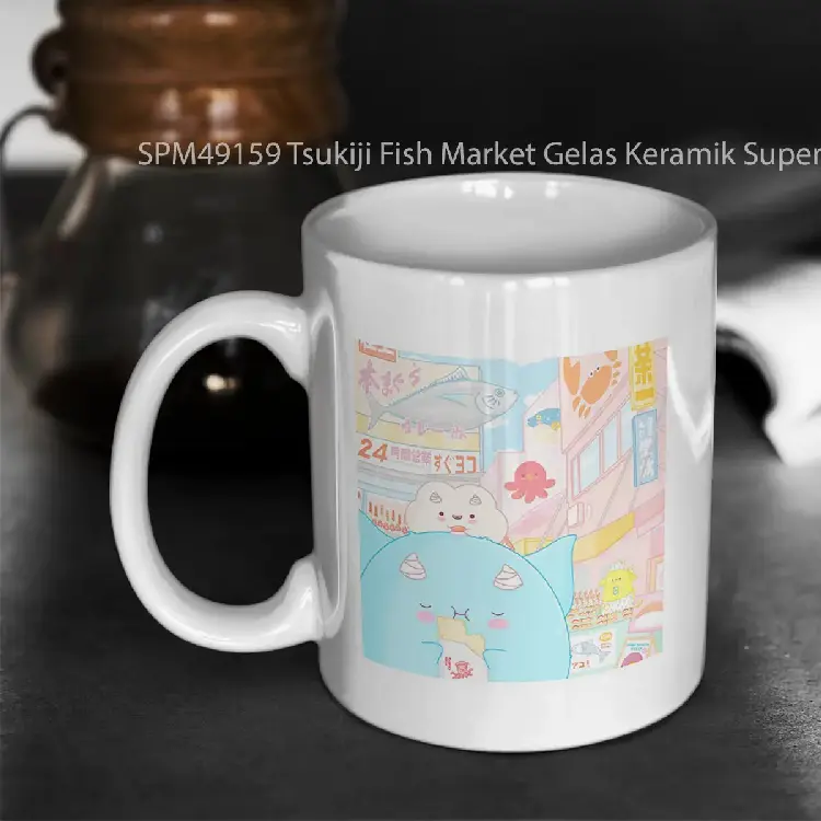 SPM49159 Tsukiji Fish Market Gelas Keramik Supermug