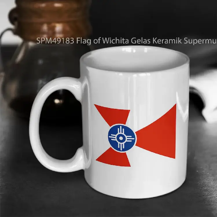 SPM49183 Flag of Wichita Gelas Keramik Supermug