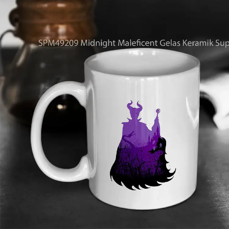 SPM49209 Midnight Maleficent Gelas Keramik Supermug
