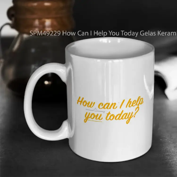 SPM49229 How Can I Help You Today Gelas Keramik Supermug