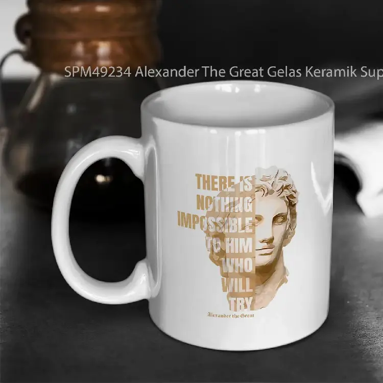 SPM49234 Alexander The Great Gelas Keramik Supermug