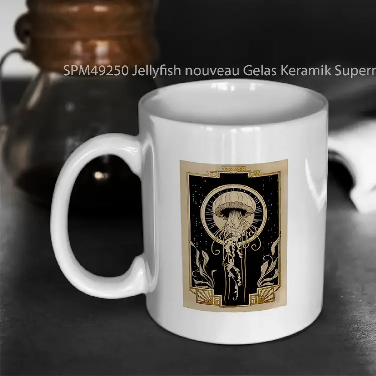 SPM49250 Jellyfish nouveau Gelas Keramik Supermug