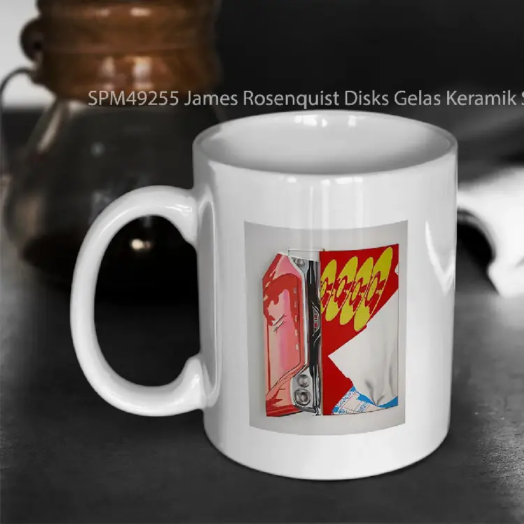 SPM49255 James Rosenquist Disks Gelas Keramik Supermug