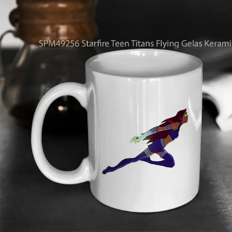 SPM49256 Starfire Teen Titans Flying Gelas Keramik Supermug