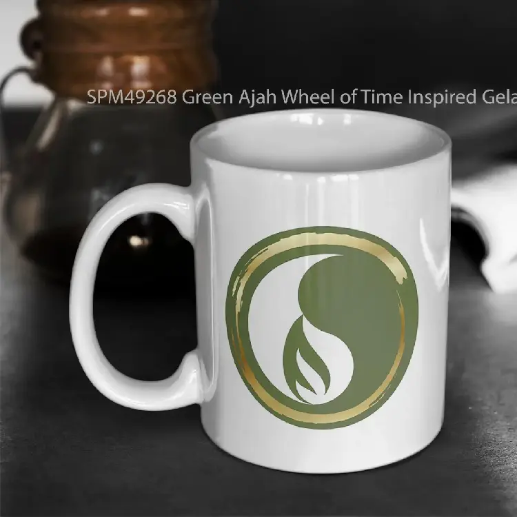 SPM49268 Green Ajah Wheel of Time Inspired Gelas Keramik Supermug