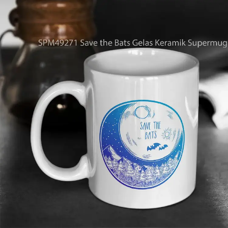 SPM49271 Save the Bats Gelas Keramik Supermug