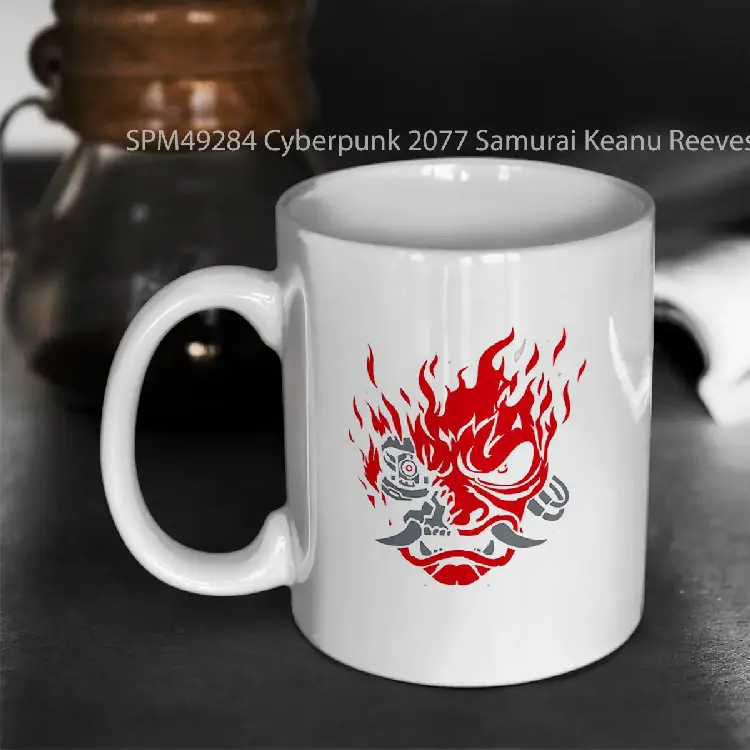 SPM49284 Cyberpunk 2077 Samurai Keanu Reeves Gelas Keramik Supermug
