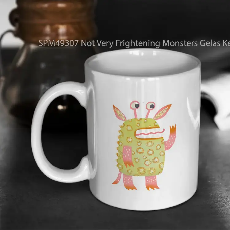 SPM49307 Not Very Frightening Monsters Gelas Keramik Supermug
