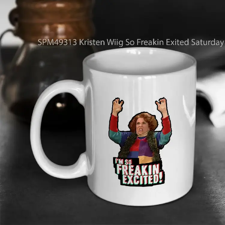 SPM49313 Kristen Wiig So Freakin Exited Saturday Night Live Sketch Gelas Keramik Supermug