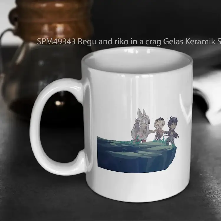 SPM49343 Regu and riko in a crag Gelas Keramik Supermug
