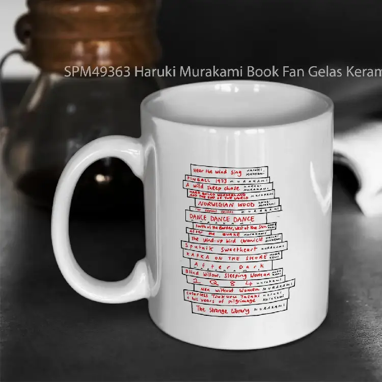 SPM49363 Haruki Murakami Book Fan Gelas Keramik Supermug