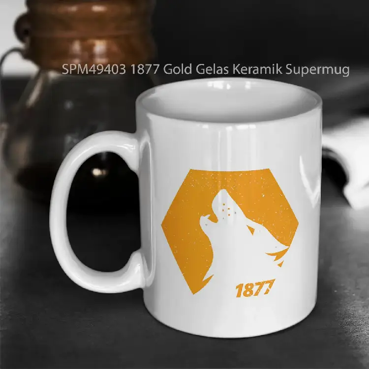 SPM49403 1877 Gold Gelas Keramik Supermug