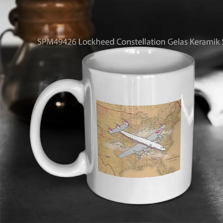 SPM49426 Lockheed Constellation Gelas Keramik Supermug