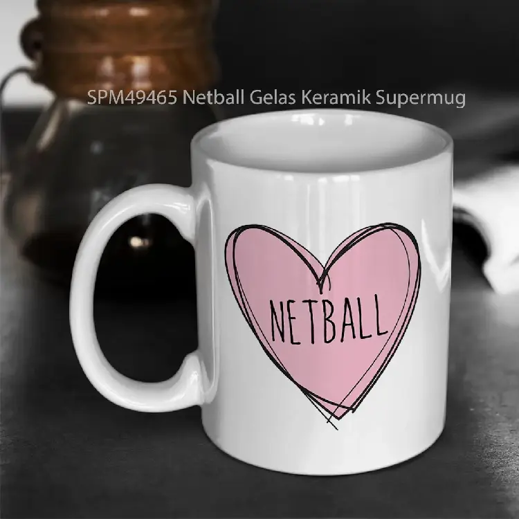 SPM49465 Netball Gelas Keramik Supermug