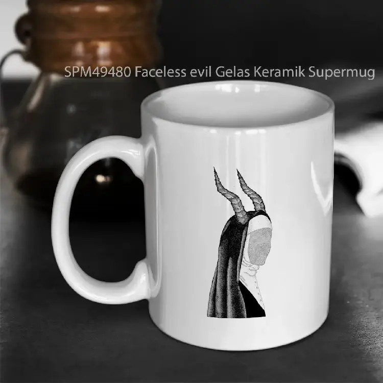 SPM49480 Faceless evil Gelas Keramik Supermug