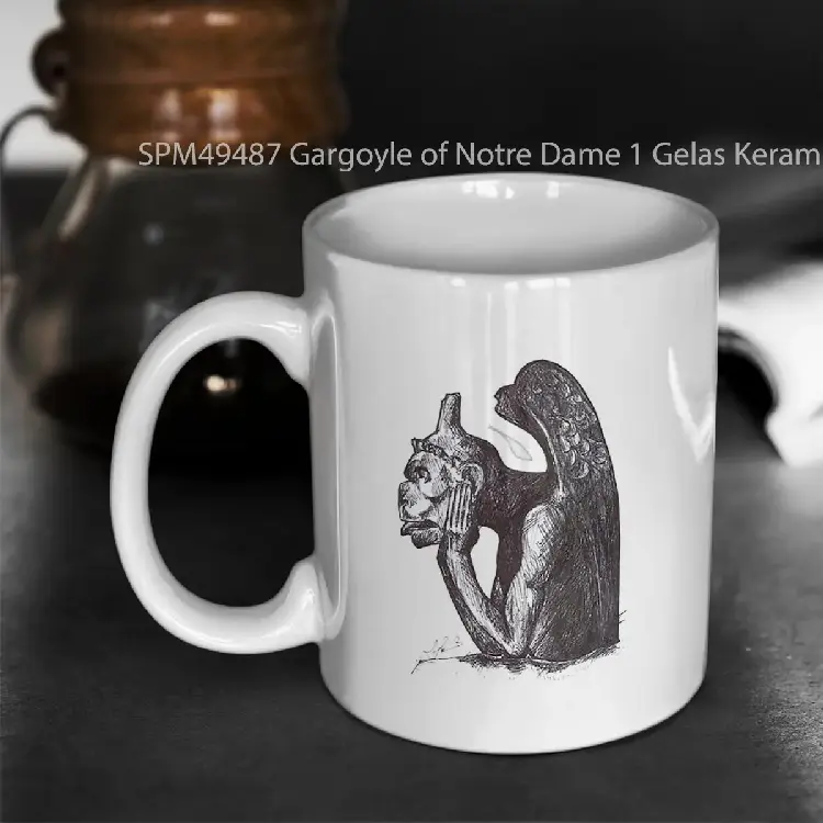 SPM49487 Gargoyle of Notre Dame 1 Gelas Keramik Supermug