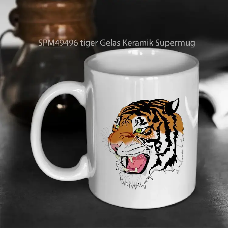 SPM49496 tiger Gelas Keramik Supermug