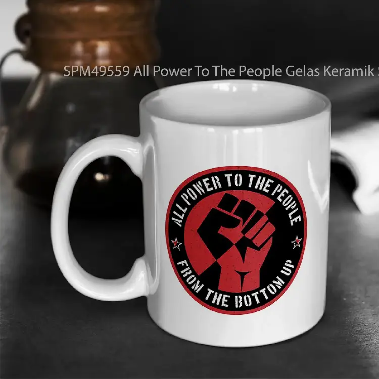 SPM49559 All Power To The People Gelas Keramik Supermug