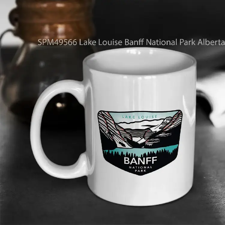SPM49566 Lake Louise Banff National Park Alberta Canada Gelas Keramik Supermug