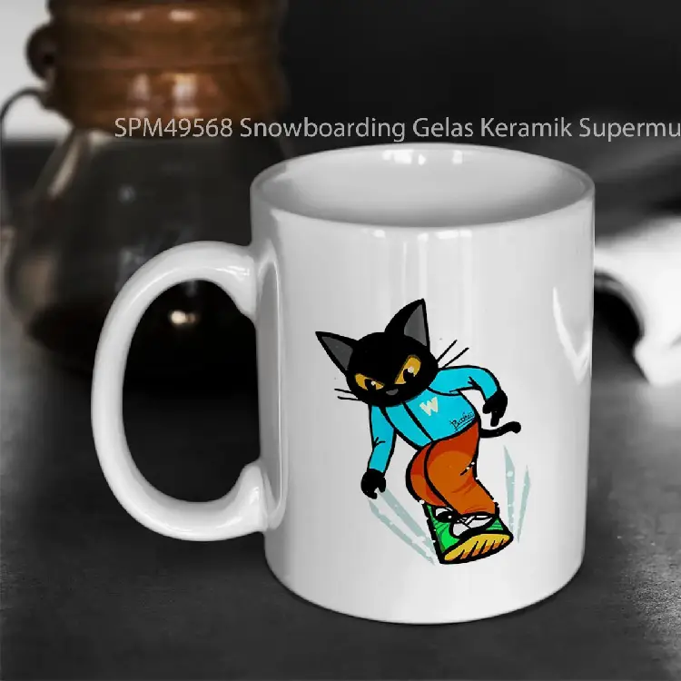 SPM49568 Snowboarding Gelas Keramik Supermug