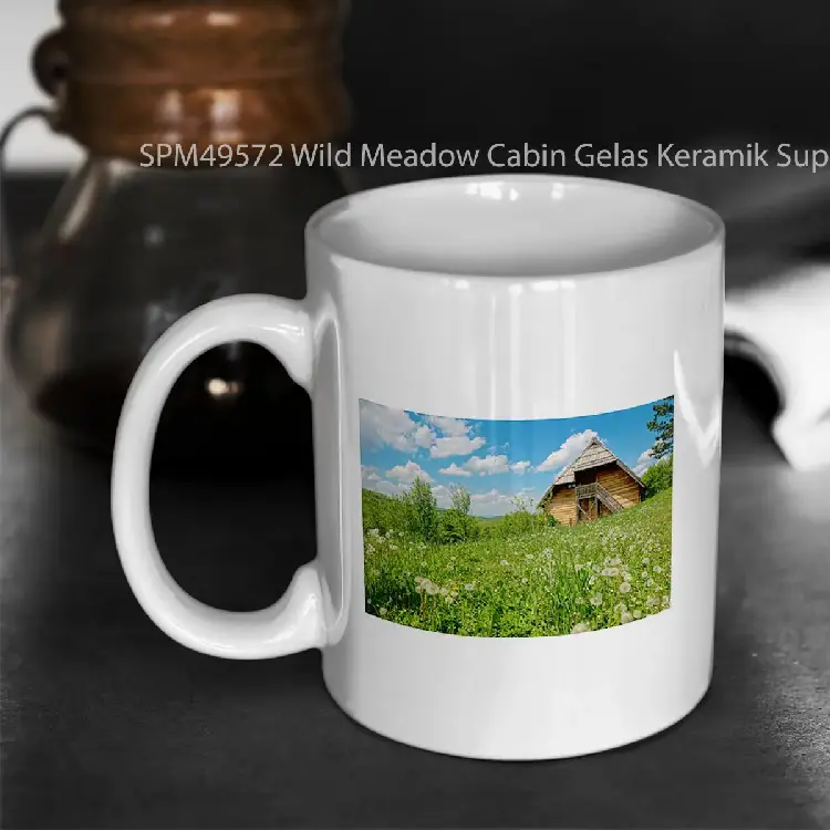 SPM49572 Wild Meadow Cabin Gelas Keramik Supermug